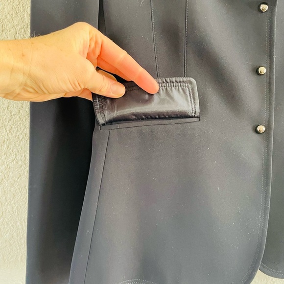 Tahari ASL Navy Blazer Jacket size 8 - Picture 8 of 15